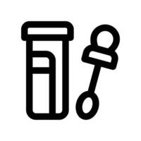 cotton swab icon. line icon for your website, mobile, presentation, and logo design. vector