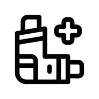inhaler icon. line icon for your website, mobile, presentation, and logo design. vector