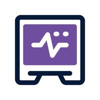 cardiogram icon. dual tone icon for your website, mobile, presentation, and logo design. vector