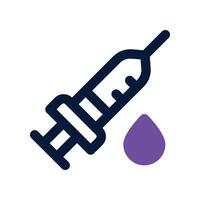 syringe icon. dual tone icon for your website, mobile, presentation, and logo design. vector