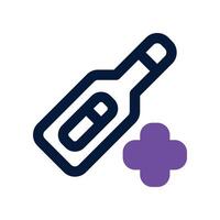 thermometer icon. dual tone icon for your website, mobile, presentation, and logo design. vector
