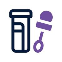 cotton swab icon. dual tone icon for your website, mobile, presentation, and logo design. vector