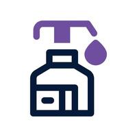 hand sanitizer icon. dual tone icon for your website, mobile, presentation, and logo design. vector