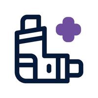 inhaler icon. dual tone icon for your website, mobile, presentation, and logo design. vector