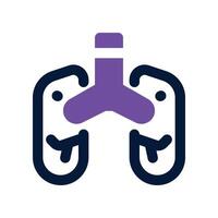 lung icon. dual tone icon for your website, mobile, presentation, and logo design. vector