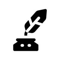 ink icon. glyph icon for your website, mobile, presentation, and logo design. vector