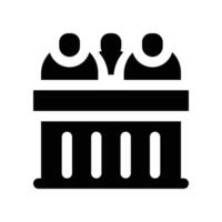 jury icon. glyph icon for your website, mobile, presentation, and logo design. vector