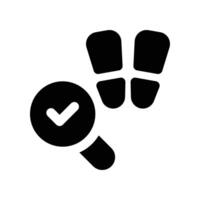 investigation icon. glyph icon for your website, mobile, presentation, and logo design. vector