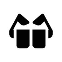 glasses icon. glyph icon for your website, mobile, presentation, and logo design. vector