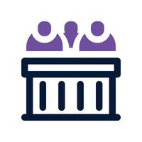 jury icon. dual tone icon for your website, mobile, presentation, and logo design. vector