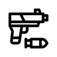 gun icon. line icon for your website, mobile, presentation, and logo design. vector