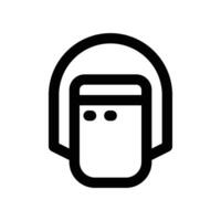 police helmet icon. line icon for your website, mobile, presentation, and logo design. vector