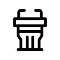 podium icon. line icon for your website, mobile, presentation, and logo design. vector