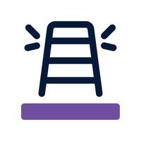 traffic cone icon. dual tone icon for your website, mobile, presentation, and logo design. vector