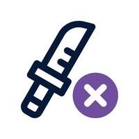 knife icon. dual tone icon for your website, mobile, presentation, and logo design. vector