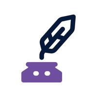 ink icon. dual tone icon for your website, mobile, presentation, and logo design. vector