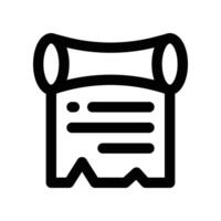 scroll icon. line icon for your website, mobile, presentation, and logo design. vector