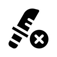 knife icon. glyph icon for your website, mobile, presentation, and logo design. vector