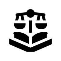 book icon. glyph icon for your website, mobile, presentation, and logo design. vector