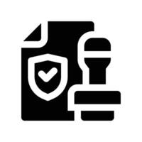 contract icon. glyph icon for your website, mobile, presentation, and logo design. vector