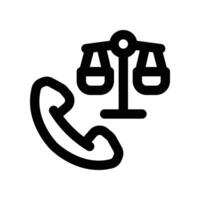 call icon. line icon for your website, mobile, presentation, and logo design. vector