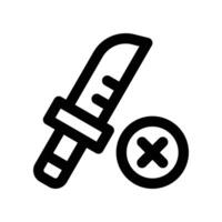 knife icon. line icon for your website, mobile, presentation, and logo design. vector