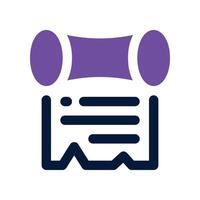 scroll icon. dual tone icon for your website, mobile, presentation, and logo design. vector