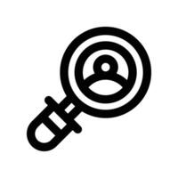searching icon. line icon for your website, mobile, presentation, and logo design. vector