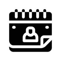 calendar icon. glyph icon for your website, mobile, presentation, and logo design. vector