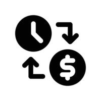 exchange icon. glyph icon for your website, mobile, presentation, and logo design. vector