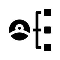 hierarchy icon. glyph icon for your website, mobile, presentation, and logo design. vector