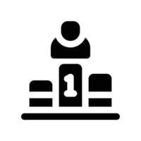 competition icon. glyph icon for your website, mobile, presentation, and logo design. vector