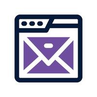 email icon. dual tone icon for your website, mobile, presentation, and logo design. vector