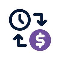 exchange icon. dual tone icon for your website, mobile, presentation, and logo design. vector