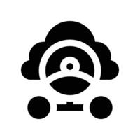 cloud icon. glyph icon for your website, mobile, presentation, and logo design. vector
