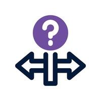 decision icon. dual tone icon for your website, mobile, presentation, and logo design. vector