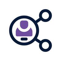 network icon. dual tone icon for your website, mobile, presentation, and logo design. vector