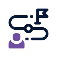 planning icon. dual tone icon for your website, mobile, presentation, and logo design. vector