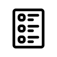 task icon. line icon for your website, mobile, presentation, and logo design. vector