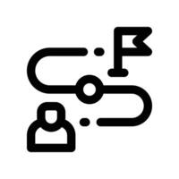 planning icon. line icon for your website, mobile, presentation, and logo design. vector