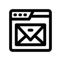 email icon. line icon for your website, mobile, presentation, and logo design. vector