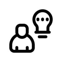 advice icon. line icon for your website, mobile, presentationation, and logo design. vector