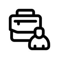suitcase icon. line icon for your website, mobile, presentationation, and logo design. vector