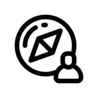 guidance icon. line icon for your website, mobile, presentationation, and logo design. vector