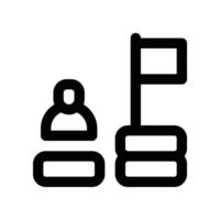 milestone icon. line icon for your website, mobile, presentationation, and logo design. vector