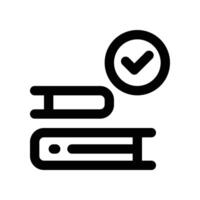 book icon. line icon for your website, mobile, presentationation, and logo design. vector