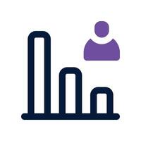 decrease icon. dual tone icon for your website, mobile, presentationation, and logo design. vector