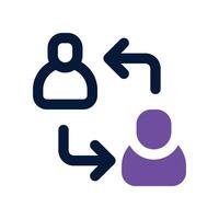mentor icon. dual tone icon for your website, mobile, presentationation, and logo design. vector