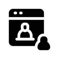 online meeting icon. glyph icon for your website, mobile, presentationation, and logo design. vector