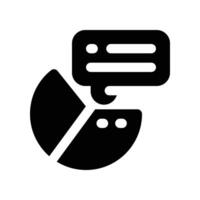 pie chart icon. glyph icon for your website, mobile, presentationation, and logo design. vector